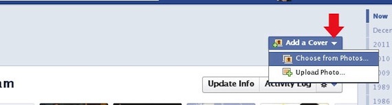 Facebook Timeline Edit Profile Photo Dropdown Options