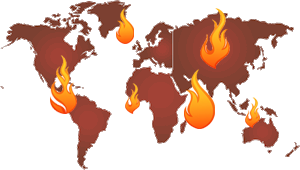 World-map-fire